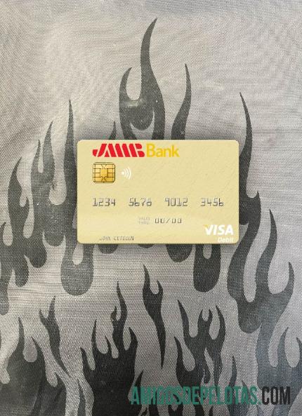 Tunísia JMMB Bank Visa Cartão de Débito Photolook Front exemplo